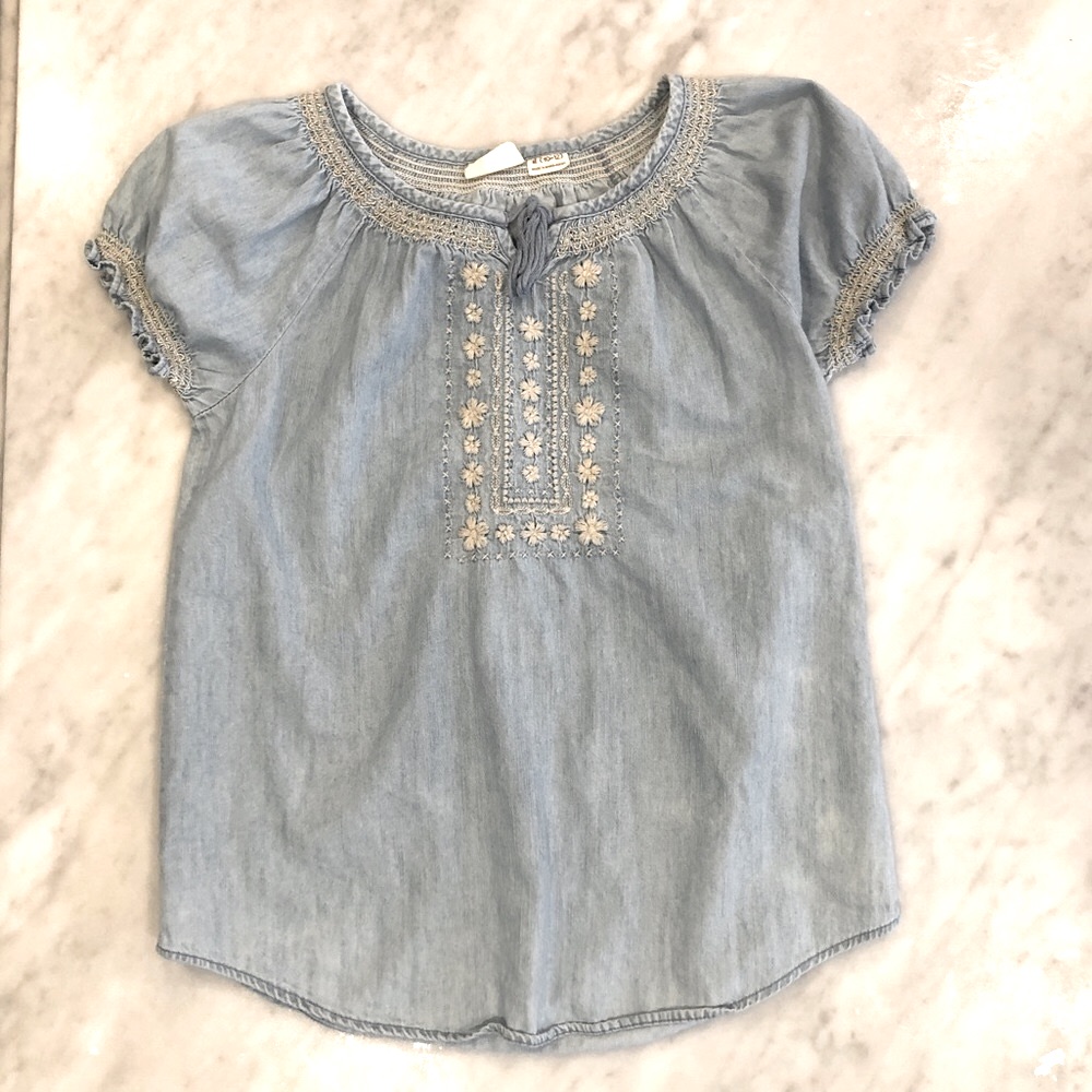 Mudd Chambray Top